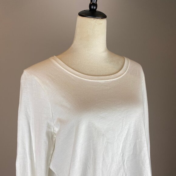 NWT ATM Anthony Thomas Melillo Women's Shirt Size XL White Cotton Long Sleeve - Picture 2 of 15